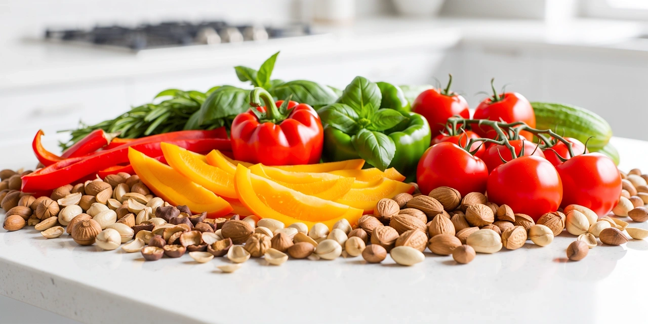 Frische gesunde Lebensmittel